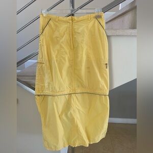 Vintage Versace Yellow Women's Skirt